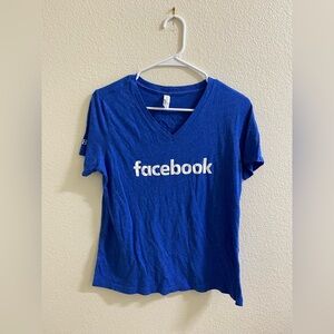 Bella‎ Canvas Blue Graphic V-Neck Tee